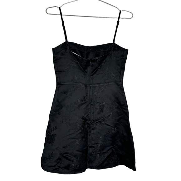 Realisation Par Emilie Black Silk Mini Dress - Picture 4 of 6